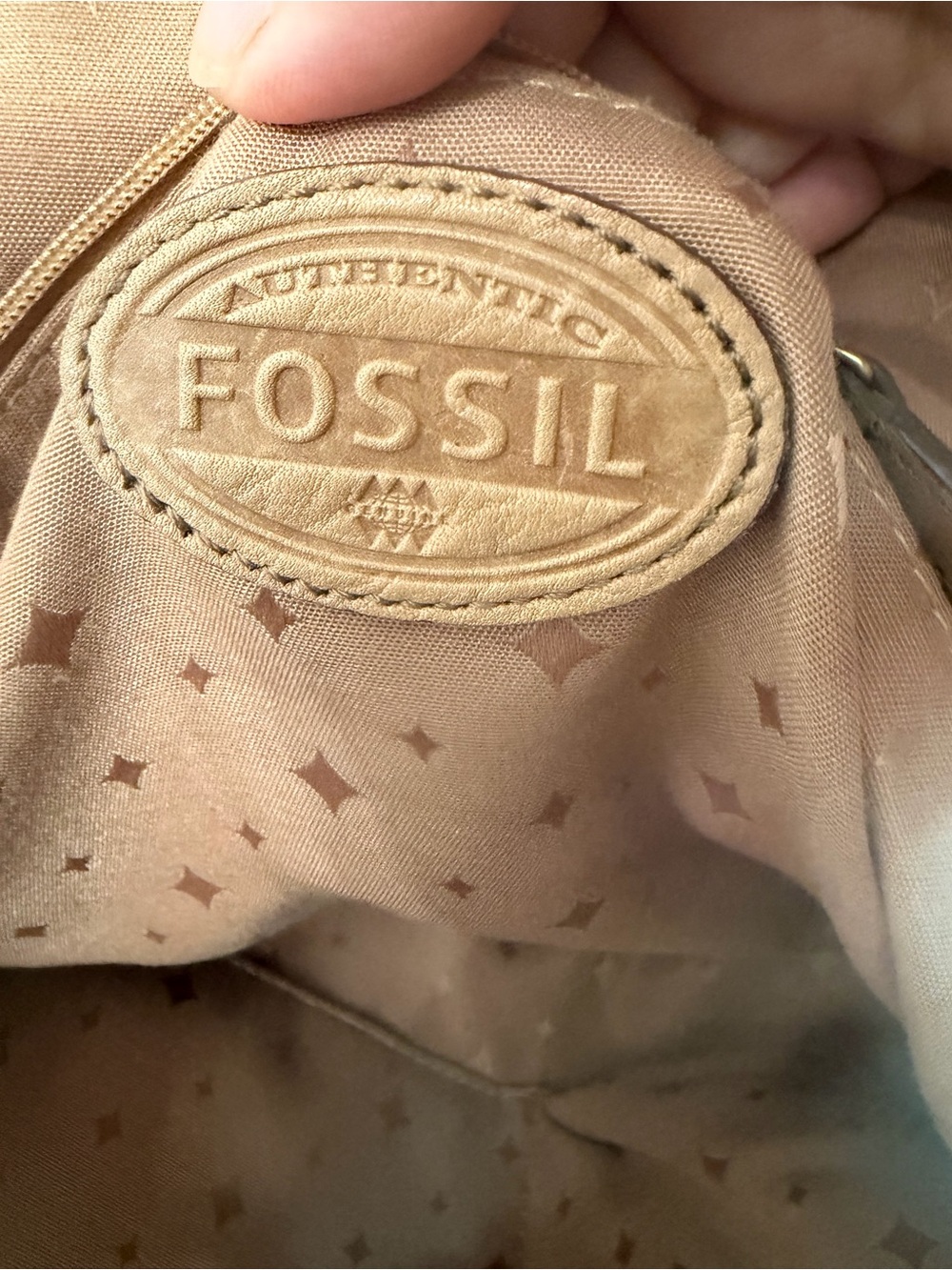 Fossil Tan Leather Shoulder Bag - Picture 10 of 16